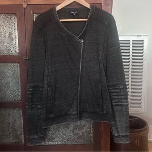 Splendid Zip Cotton Blend Lightweight Jacket